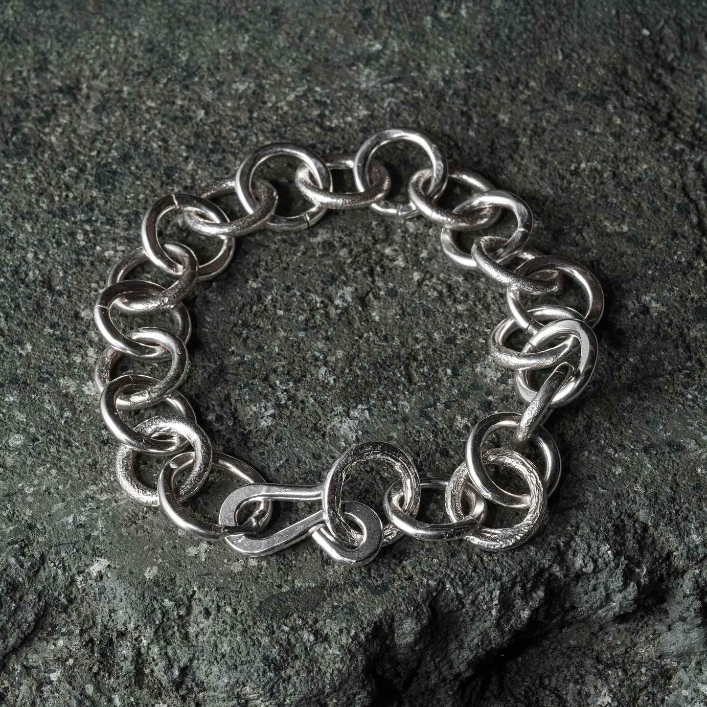 Molten Bracelet 01 - 925 Sterling Silver