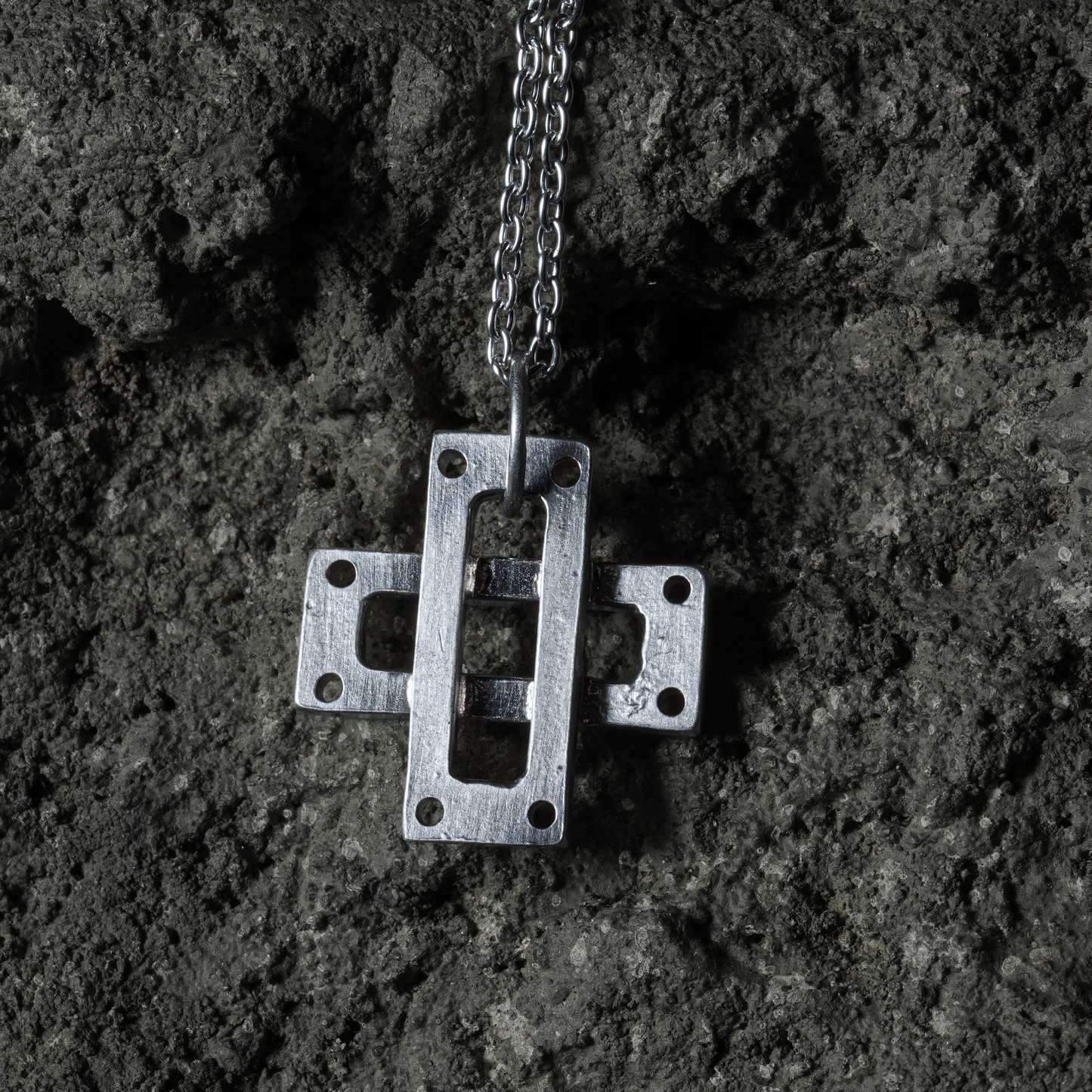 mechanical Necklace 02 - 925 Sterling Silver