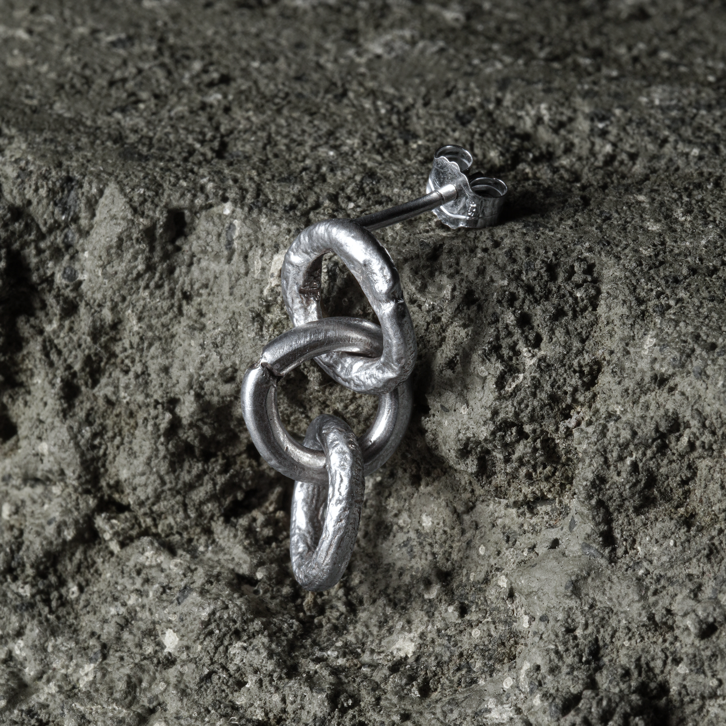 Molten Pierce 02 - 925 Sterling Silver