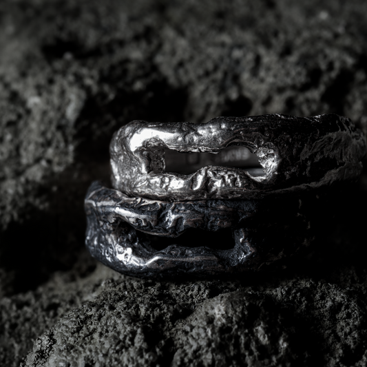Crack Ring 12- 925 Sterling Silver
