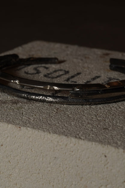 Crack Bangle 05 - 925 Sterling Silver