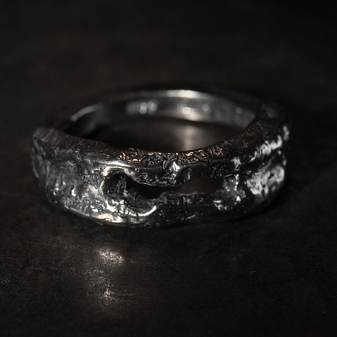 Crack Ring 12- 925 Sterling Silver