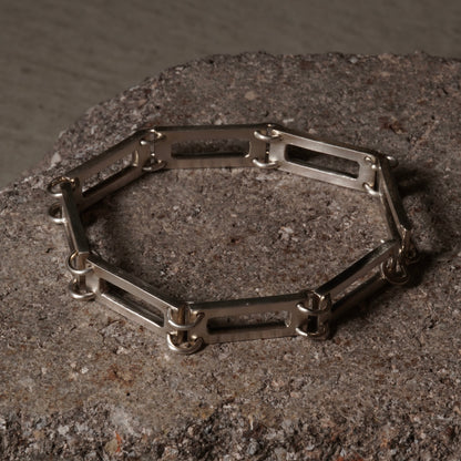 Square Parts Bracelet 02 - 925 Sterling Silver
