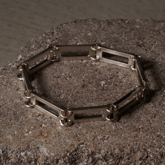 Square Parts Bracelet 02 - 925 Sterling Silver