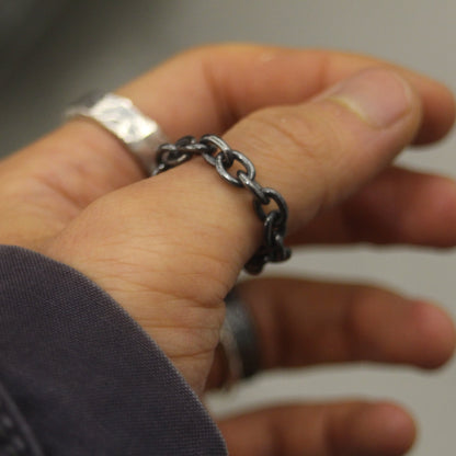 Azk Chain Ring - 925 Sterling Silver