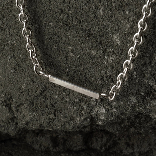 Triangle Plate Necklace - 925 Sterling Silver