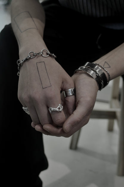 Mechanical 8 Coil Bracelet - 925 Sterling Silver