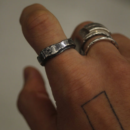 Crack Ring 09 - 925 Sterling Silver