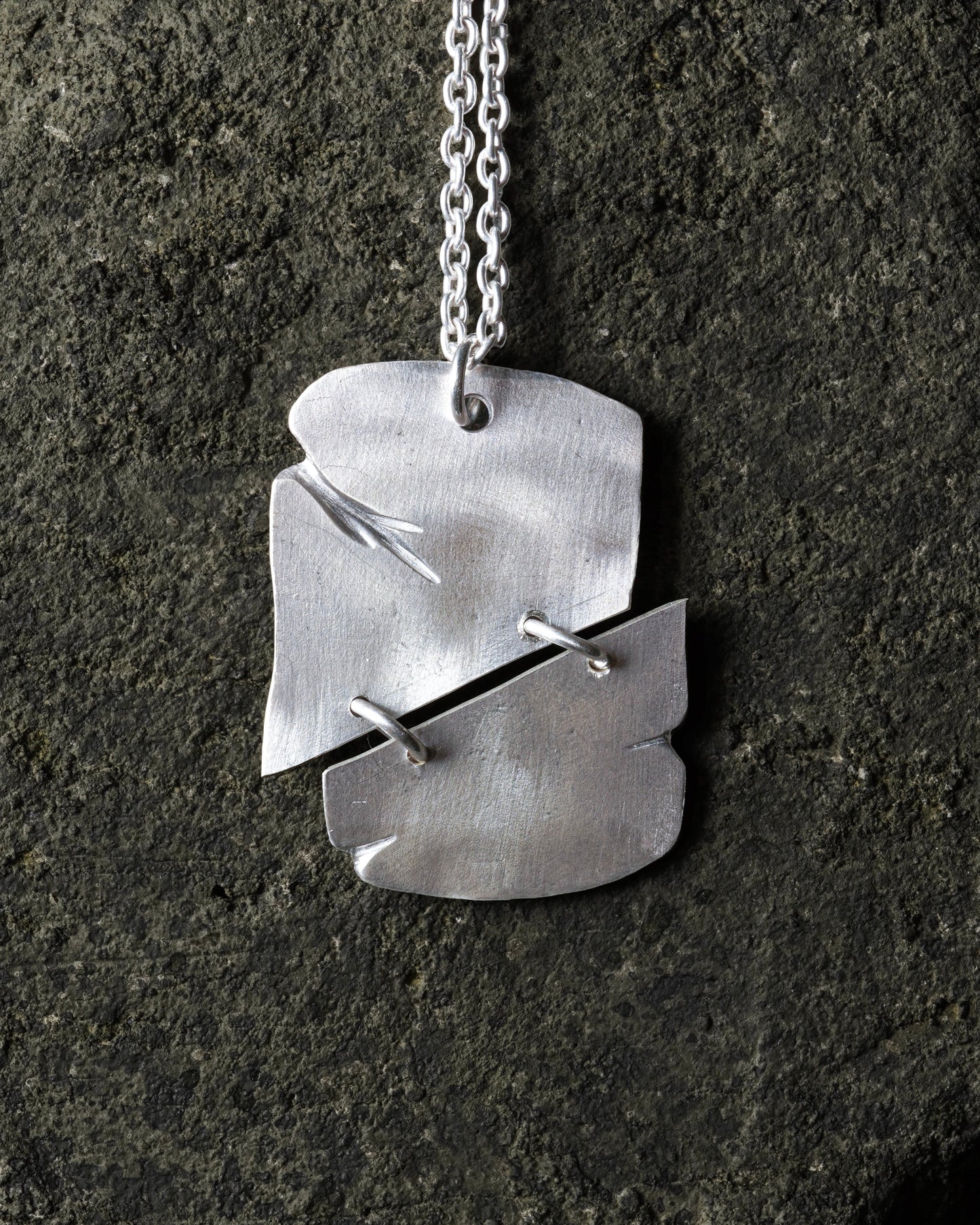 Mechanical Necklace 06 - 925 Sterling Silver