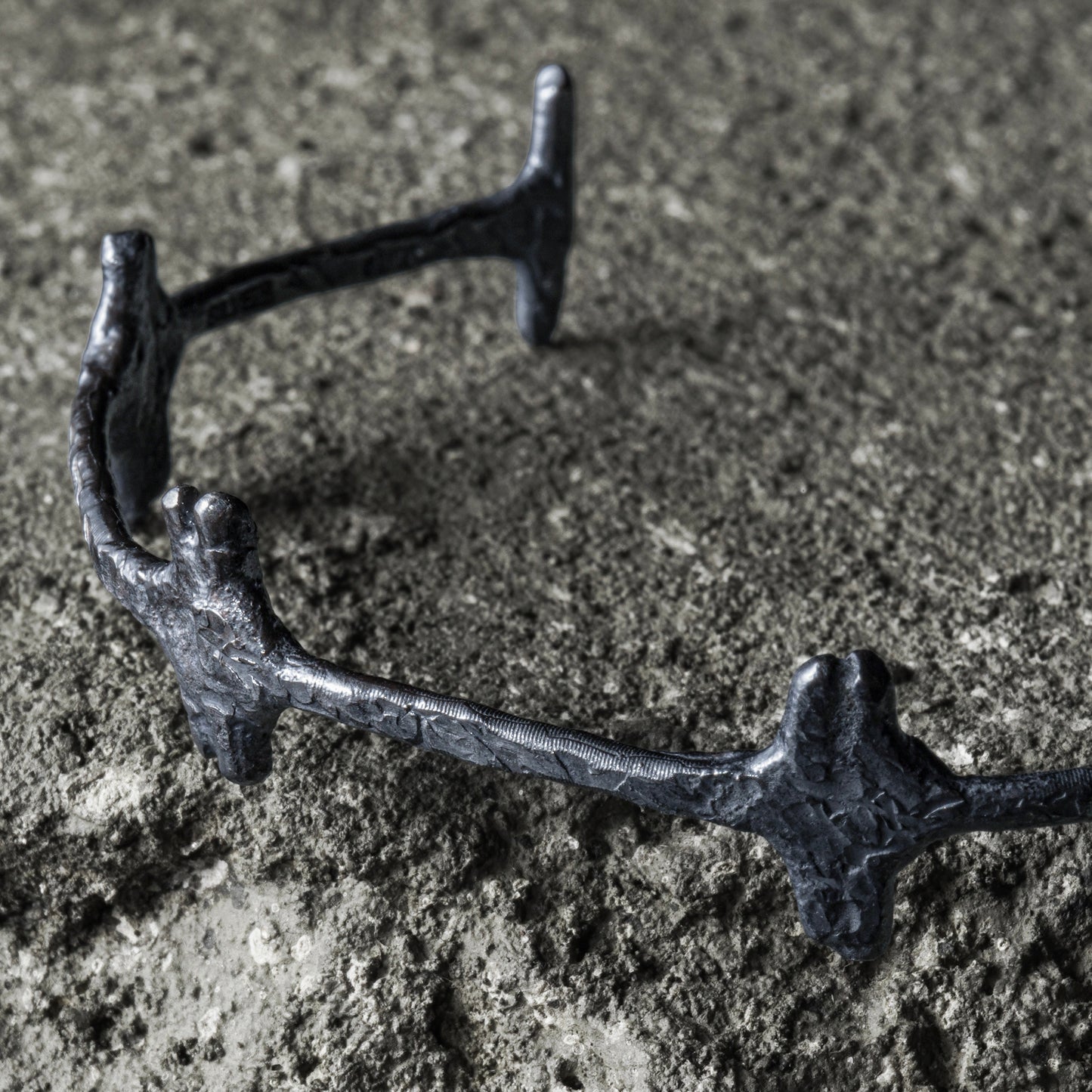 Crack Bangle 04 - 925 Sterling Silver