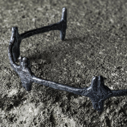 Crack Bangle 04 - 925 Sterling Silver