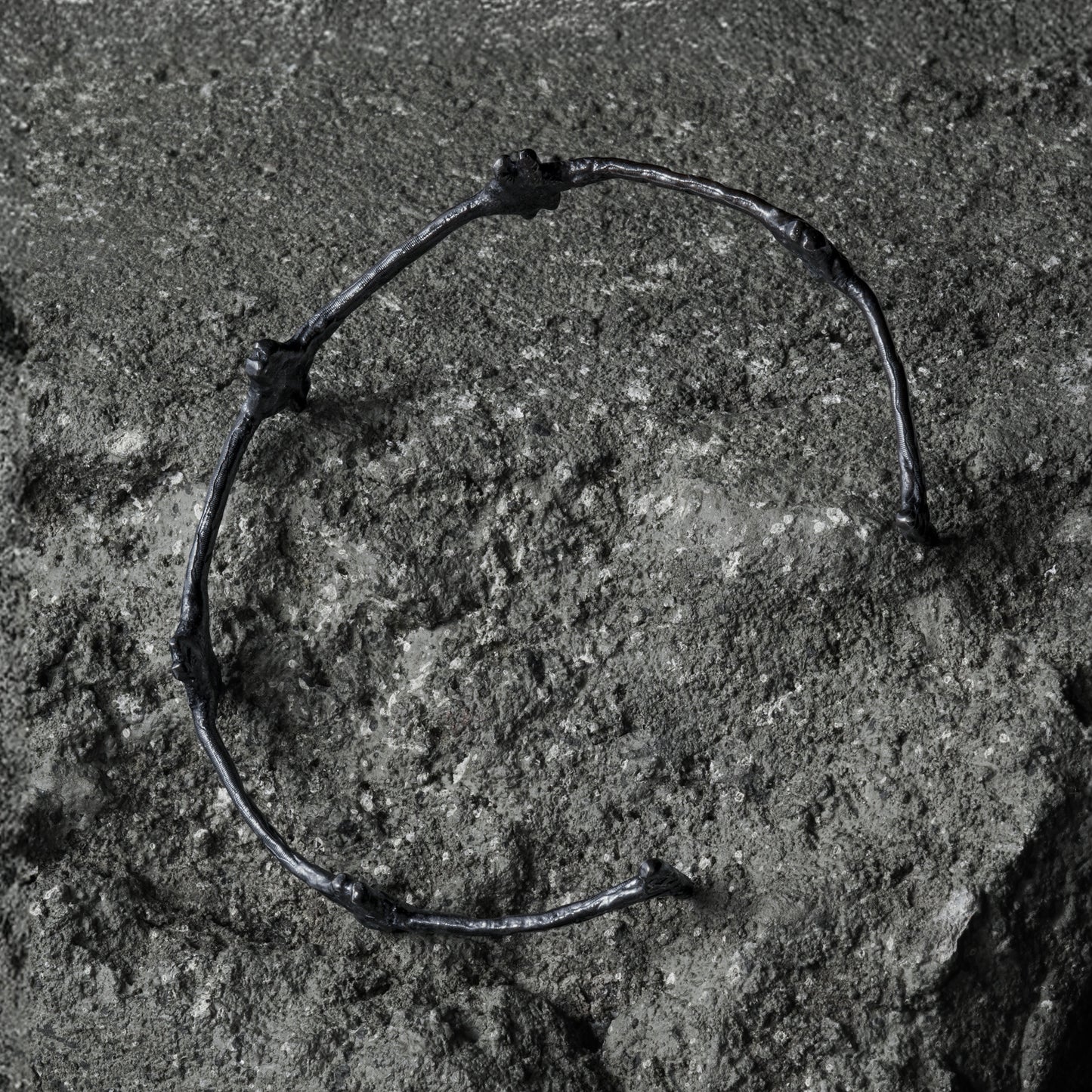 Crack Bangle 04 - 925 Sterling Silver