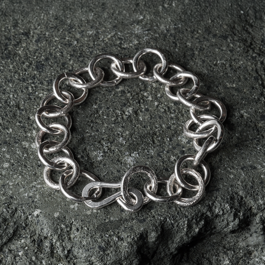 Molten Bracelet 01 - 925 Sterling Silver
