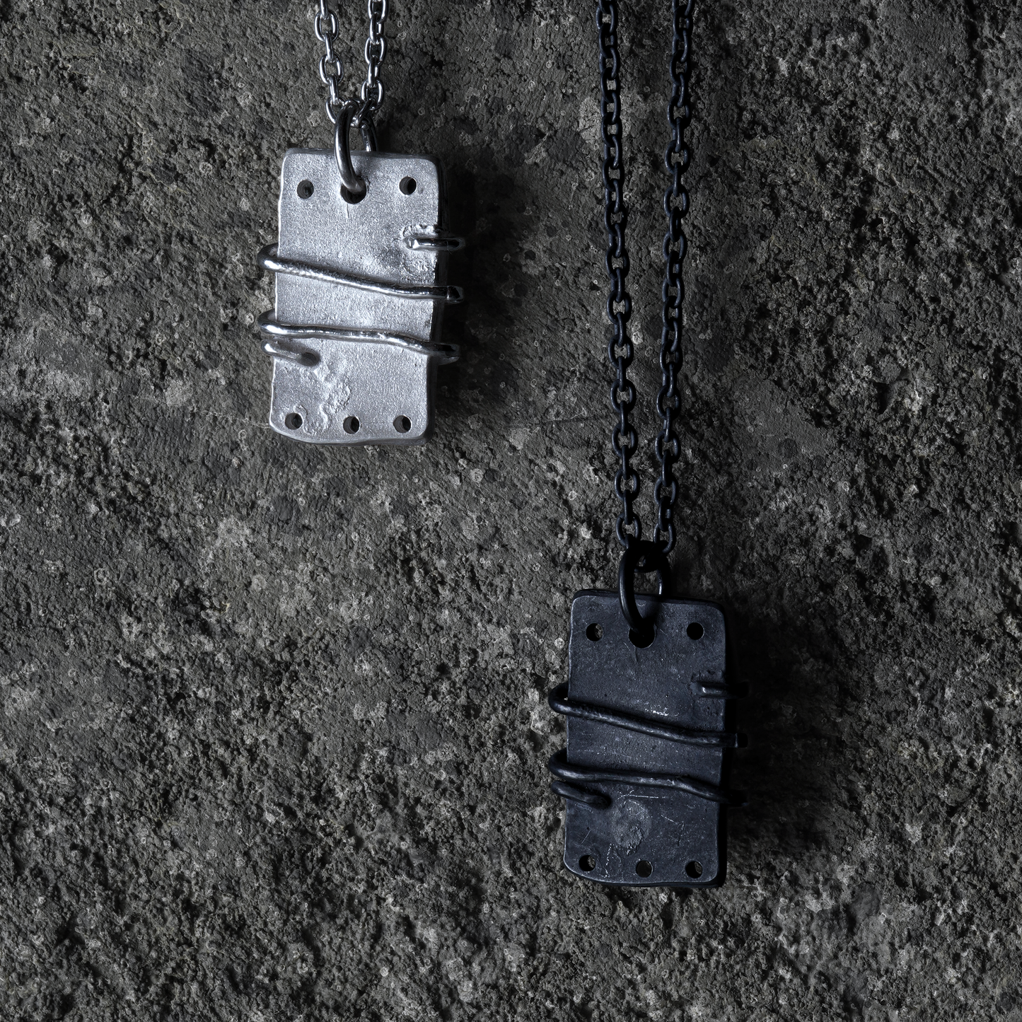 Mechanical Necklace 01 - 925 Sterling Silver