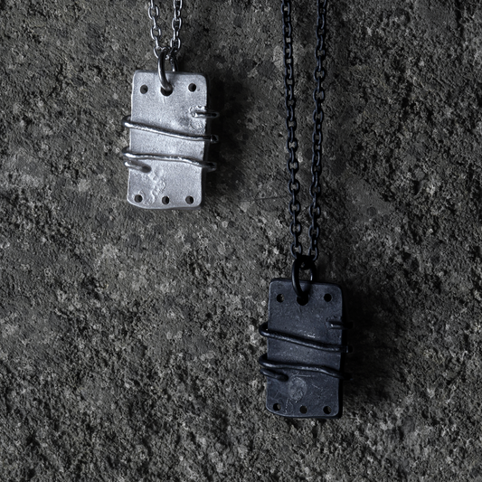 Mechanical Necklace 01 - 925 Sterling Silver