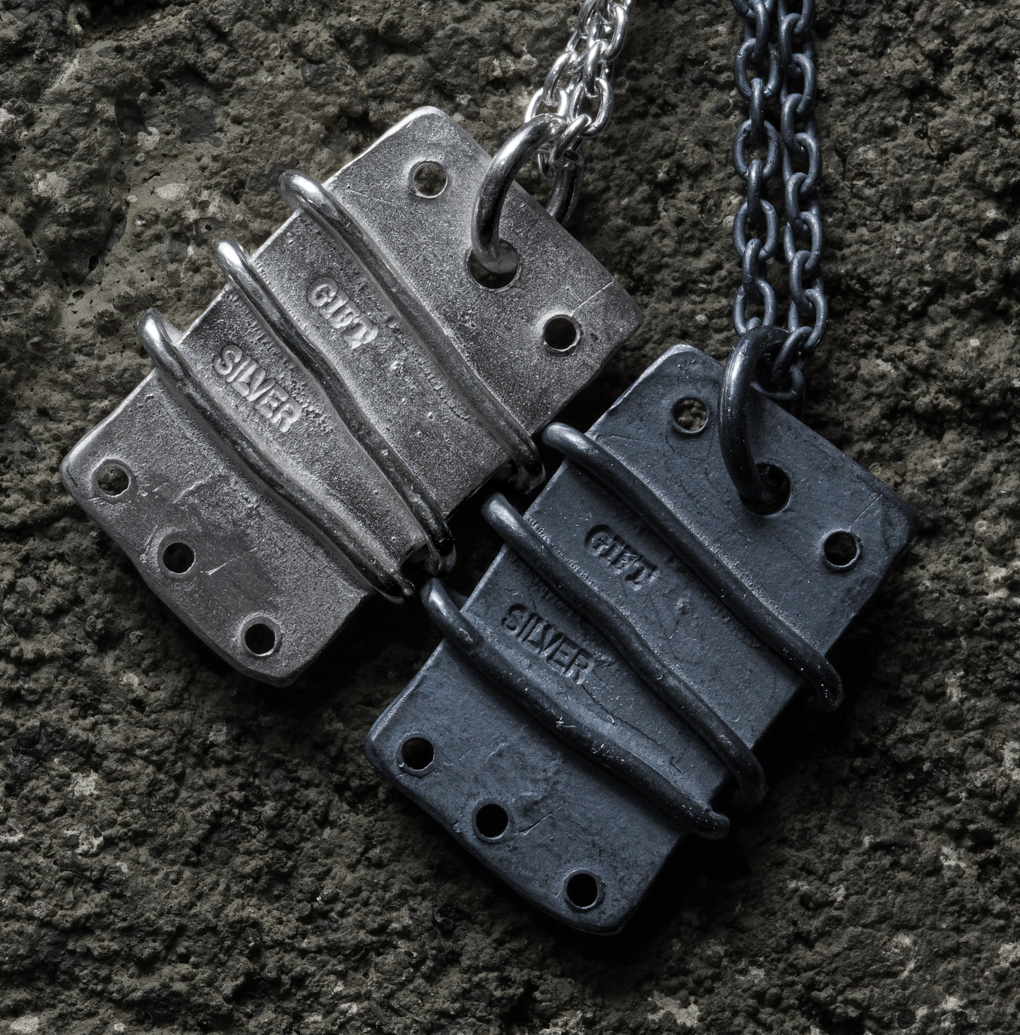 Mechanical Necklace 01 - 925 Sterling Silver