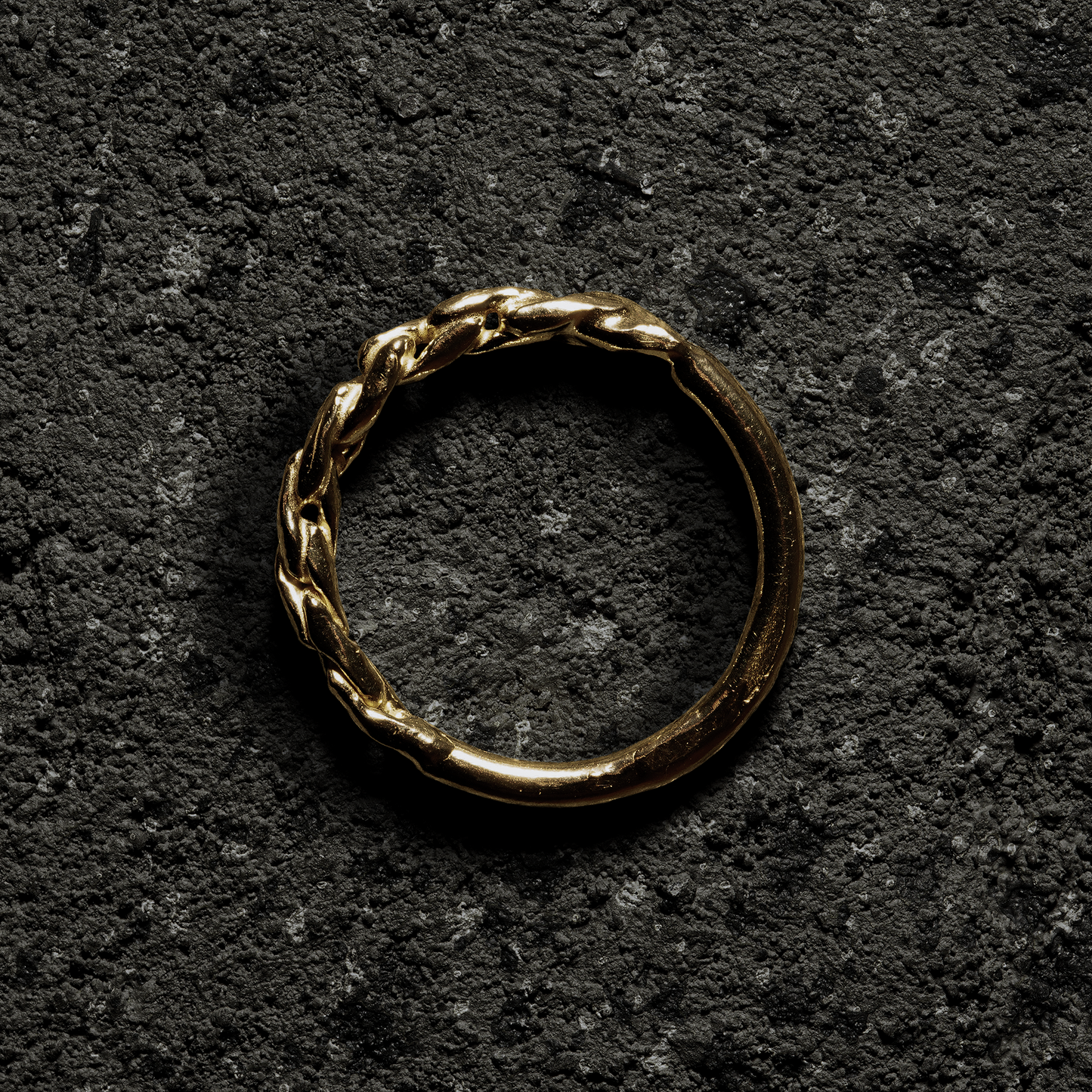 Thorns Half Chain Ring - 18K Yellow Gold