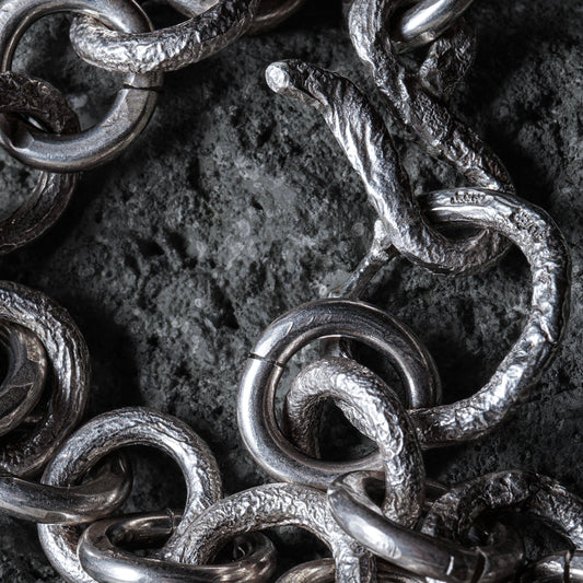 Molten Bracelet 02 - 925 Sterling Silver