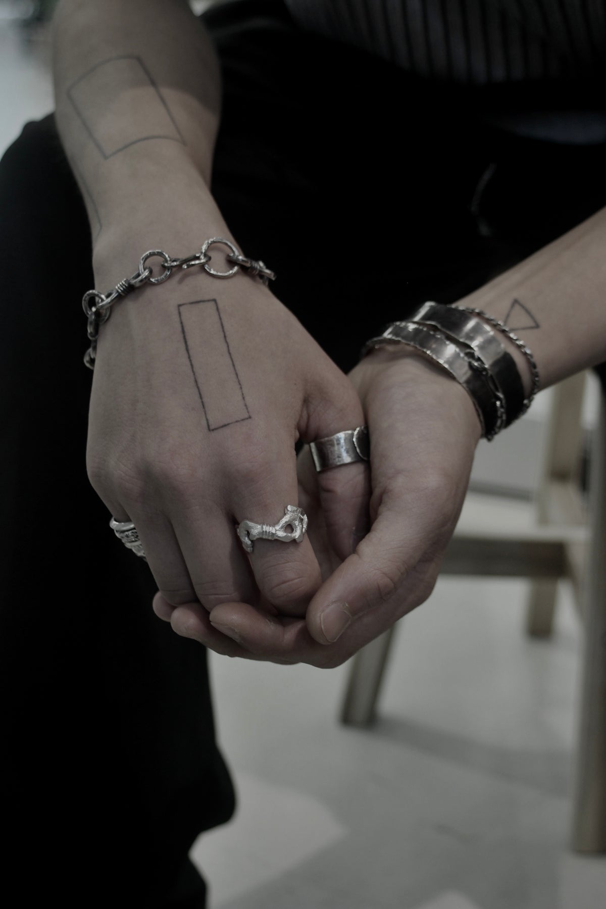 Mechanical 8coil Ring - 925 Sterling Silver