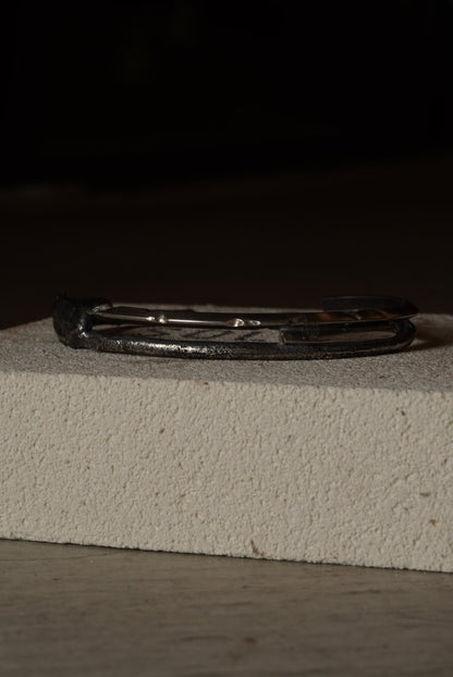 Crack Bangle 05 - 925 Sterling Silver