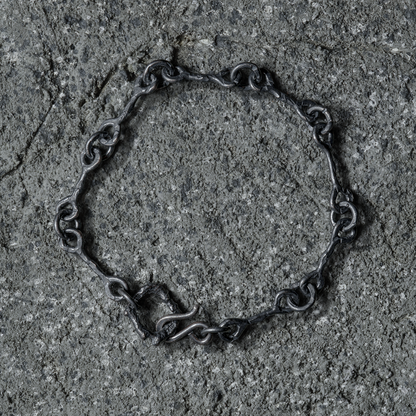 Crack Bone Bracelet 01 - 925 Sterling Silver