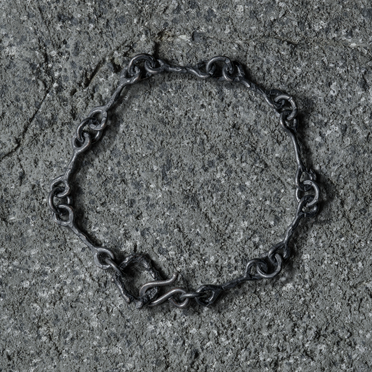 Crack Bone Bracelet 01 - 925 Sterling Silver