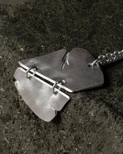 Mechanical Necklace 06 - 925 Sterling Silver