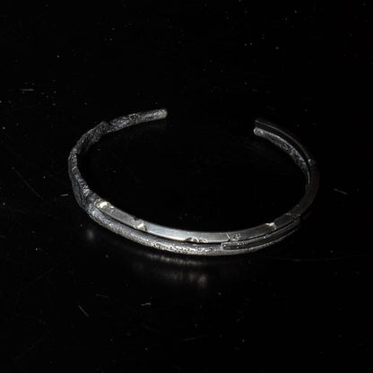 Crack Bangle 05 - 925 Sterling Silver