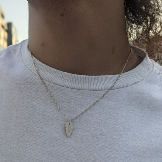 Crack Necklace 03 - 925 Sterling Silver