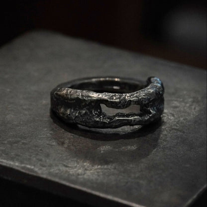 Crack Ring 12- 925 Sterling Silver