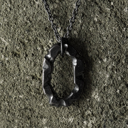 Crack Necklace 09 - 925 Sterling Silver