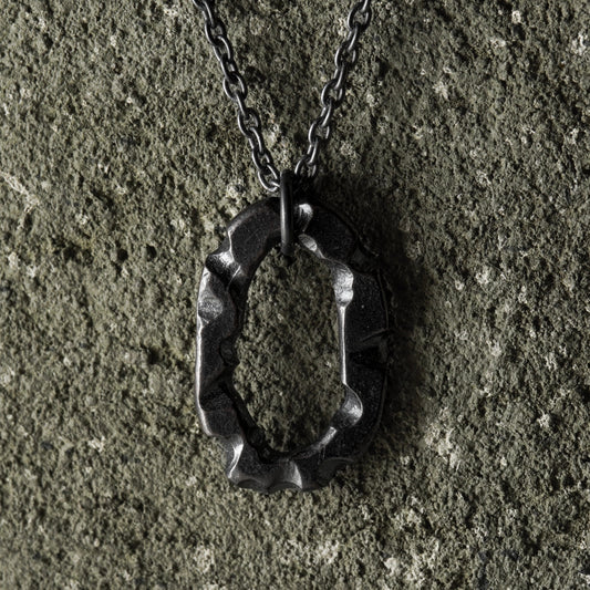 Crack Necklace 09 - 925 Sterling Silver