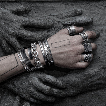 Mechanical Bracelet 05 - 925 Sterling Silver