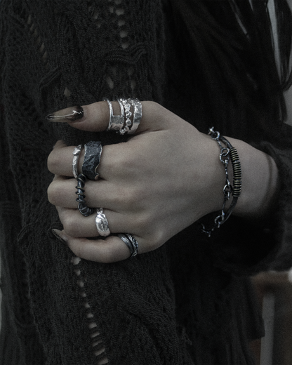 Crack Ring 01 - 925 Sterling Silver