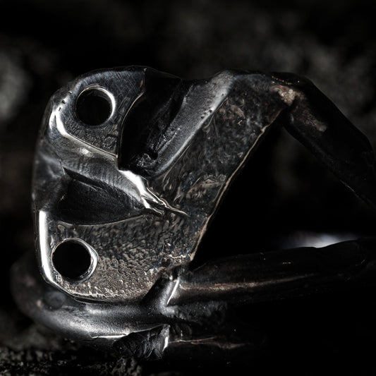 Mechanical Gate Ring - 925 Sterling Silver