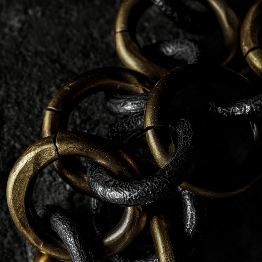 BR Molten Bracelet 02 - 925 Sterling Silver & Brass