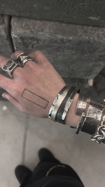 Mechanical Bangle / Layer - 925 Sterling Silver