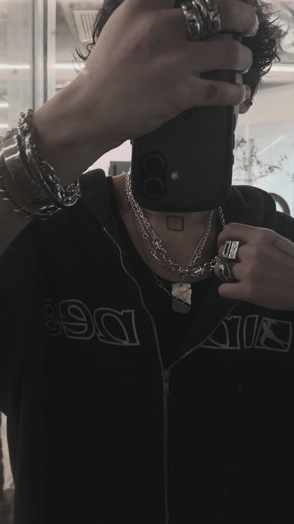 Crack Necklace 15 - 925 Sterling Silver