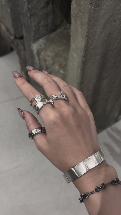 Mechanical Joint Ring - 925 Sterling Silver