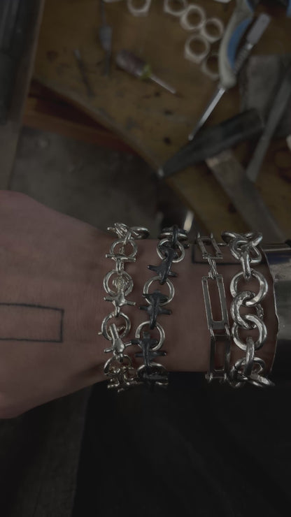 Crack Joint Bracelet - 925 Sterling Silver