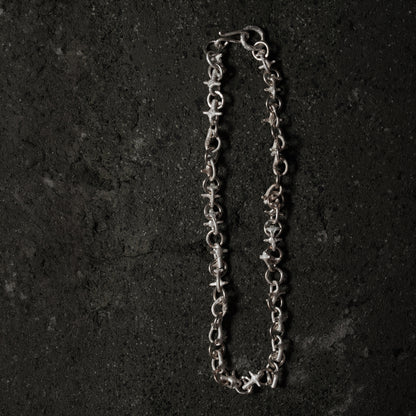 Crack Bone Necklace 04 - 925 Sterling Silver